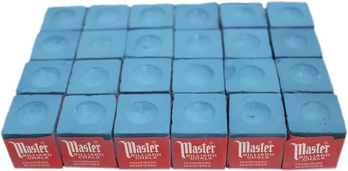 Vista 5 de Fabricado en los Estados Unidos - 2 cajas de Master Chalk - 24 piezas para tacos de piscina y puntas de billar