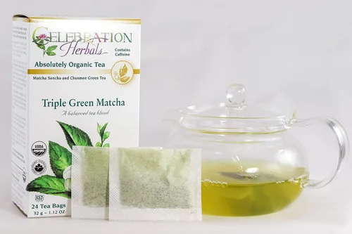 Vista 3 de CELEBRATION HERBALS Triple Green Matcha Tea Org 24 Bolsa, 0.02 libras
