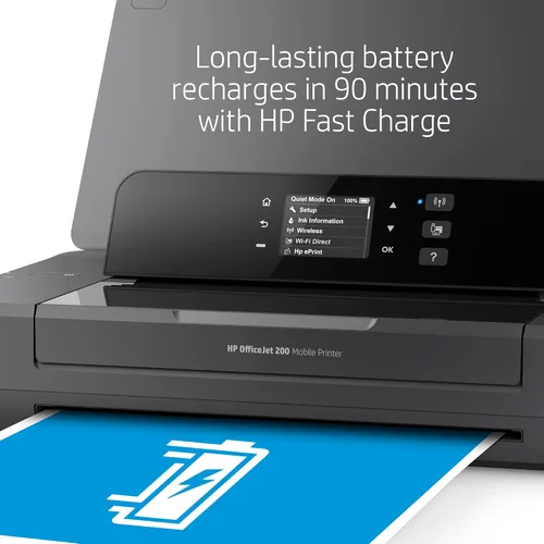 Vista 5 de Impresora móvil HP Officejet 200 con paquete de tinta XL, Negro