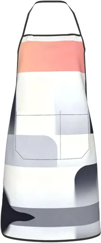 Vista 23 de Delantal de dos cachorros con bolsillos, delantales resistentes a las gotas de agua para mujeres y hombres, delantal ideal para uso doméstico
