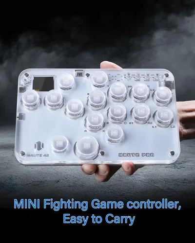 Vista 7 de JZW-Shop Arcade Stick G16, All-Button Arcade Controller for SwitchPCPS4PS3 Steam Deck, Arcade Fight Stick Game Keyboard with Turbo & Custom RGB