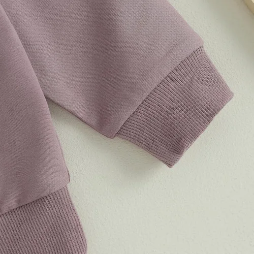 Vista 3 de Fernvia Ropa para bebé niña de 3, 6, 9, 12, 18 y 24 meses, conjuntos de sudadera de manga larga + pantalones
