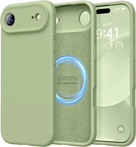 Vista 183 de LOVE 3000 Diseñada para Funda iPhone Air, Silicona Premium [Compatible con Magsafe][Forro de Microfibra Suave Anti-Rayones] Funda Protectora
