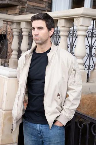 Vista 2 de Gioberti - Chaqueta bomber para hombre, de sarga, 100 % de algodón, con cremallera completa