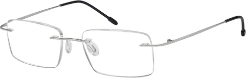 Vista 10 de Eyekepper Paquete de 3 lentes de lectura de metal sin montura para hombres, lectores rectangulares sin marco (negro/azul/plomizo)+0.00
