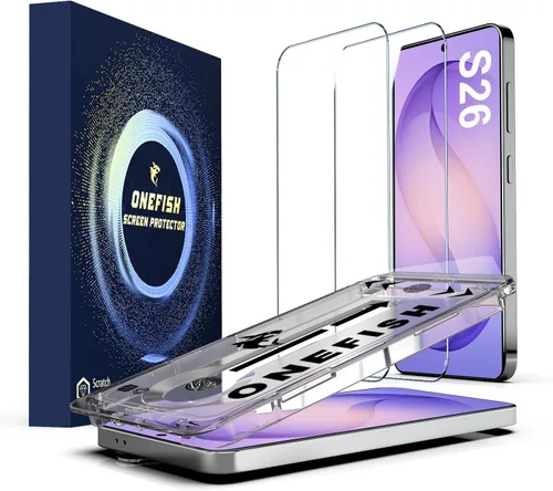 Vista 23 de OneFish Protector de pantalla de vidrio templado de borde completo para iPhone 11 Pro/XS/X de 5.8 pulgadas, paquete de 2 refuerzos de bordes, HD