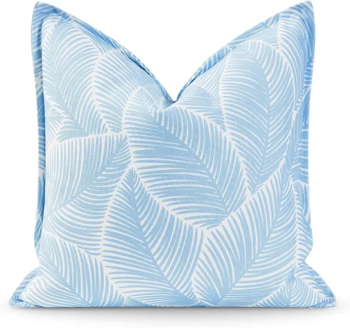 Vista 20 de Hofdeco Premium - Funda decorativa para cojín de estilo Coastal Hampton, para patio, interior y exterior, de 18 x 18 pulgadas, resistente al agua
