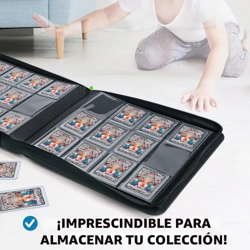 Vista 5 de Toploader - Carpeta de almacenamiento para tarjetas intercambiables, 384 12 bolsillos para Yugioh, MTG, TCG, carpetas de tarjetas para tarjetas
