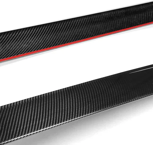 Vista 3 de Q1-TECH, alerón de techo de ventana trasera compatible con Dodge Charger 2015-2023, fibra de carbono real, ala de alerón de visera de techo