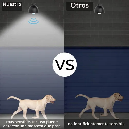 Vista 4 de Bombillas con sensor de movimiento, 13 W (equivalente a 100 W) detector de movimiento activado automáticamente desde el atardecer hasta el amanecer
