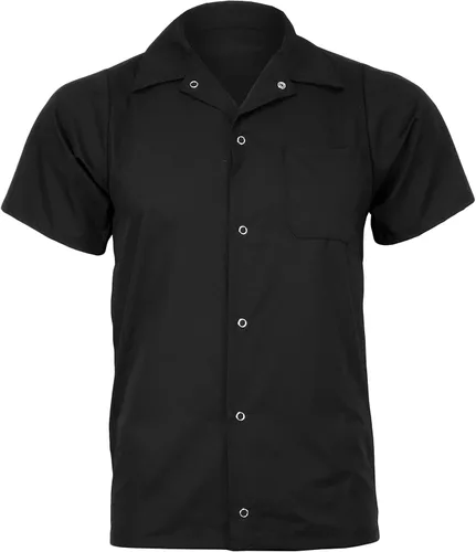 Vista 2 de ChefsCloset Camisa de cocina de malla con ventilación camisa de chef blanca con bolsillo