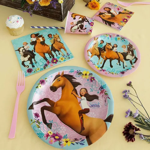 Vista 3 de Unique Vasos de papel desechables - 9 onzas, Spirit Riding Free, 8 Pcs