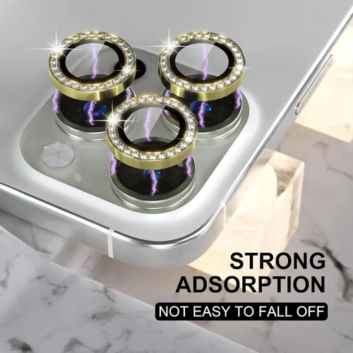 Vista 69 de Choiche Compatible para iPhone 16 Pro/iPhone 16 Pro Max Protector de Lente de Cámara, Vidrio Templado 9H Protector de Pantalla de Cubierta de Cámara