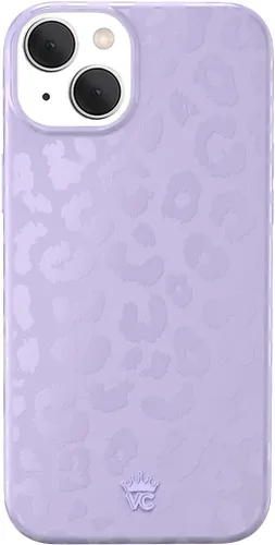 Vista 155 de VELVET CAVIAR Funda compatible con MagSafe para iPhone 15, probada en caídas de 10 pies, estampado de leopardo y amatista morada