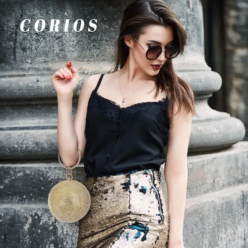 Vista 2 de Bolso de mano redondo de cristal para mujer, bolso de noche con diamantes de imitación, lentejuelas brillantes, bolso de hombro con purpurina, bolso