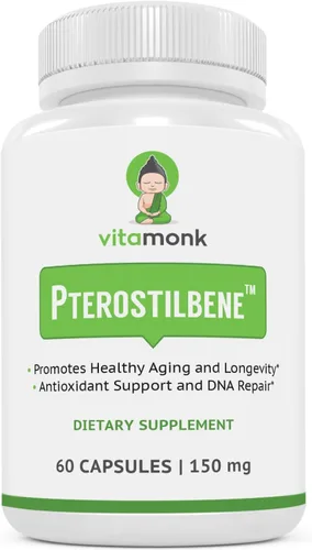 Vista 2 de VitaMonk Longevity Duo - Paquete de energía de resveratrol y pterostilbeno