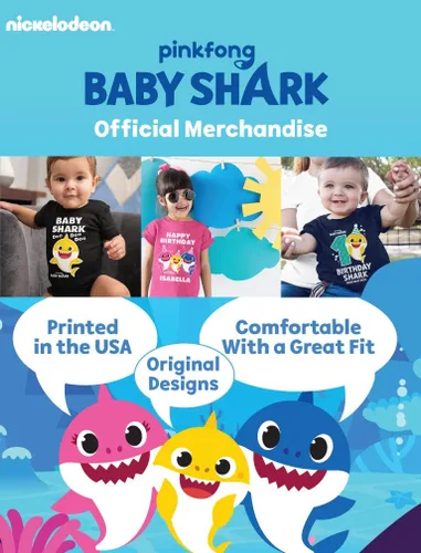 Vista 5 de Camiseta de 2 cumpleaños de Baby Shark, traje para niños o niñas de 2 años, linda camiseta de fiesta para niños