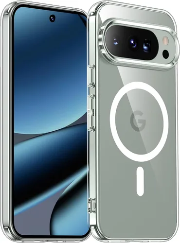 Vista 64 de SPIDERCASE Funda magnética para Google Pixel 9A, protección contra caídas de grado militar, delgada, translúcida, mate, a prueba de golpes