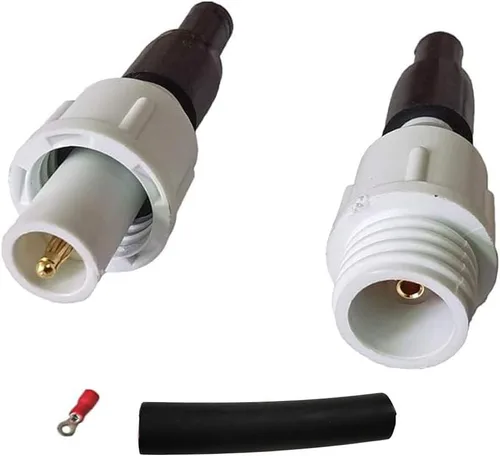 Vista 5 de Mssoomm Cable de alambre de alto voltaje Cabezales de conector positivo y negativo de protección con terminal de metal y cubierta para conectar 50KV