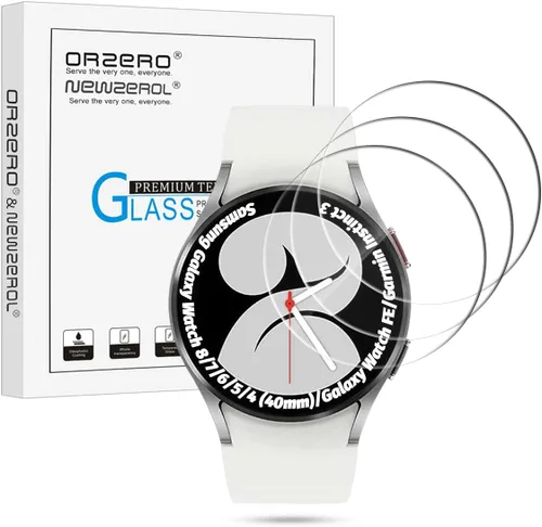 Vista 14 de Orzero Paquete de 3 protectores de pantalla para reloj inteligente compatible con Garmin Vivomove 3S (no para Garmin Venue 3S), vidrio templado