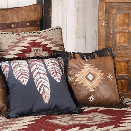 Vista 5 de BLACK FOREST DECOR Juego de edredón Durango Mesa - Tamaño queen, ropa de cama suroeste reversible y extragrande, parte trasera de algodón, lavable a