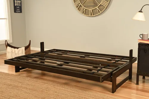 Vista 10 de Kodiak Furniture Aspen - Juego de futón con acabado de moca Reclaim, Oregon Trail Java, completo
