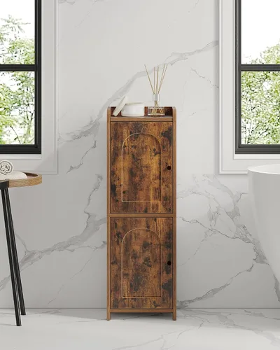 Vista 23 de Hzuaneri Gabinete de almacenamiento del cuarto de baño, pequeño gabinete Blanco