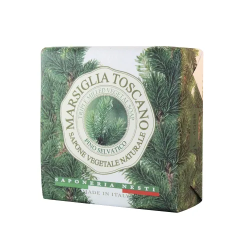 Vista 5 de Saponeria Nesti Firenze: Marsiglia Toscano"Pino Selvatico" Jabón vegetal triple molido, pino silvestre, 200g/7oz