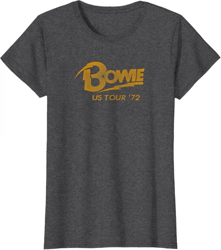 Vista 4 de David Bowie - Camiseta US Tour '72, Negro