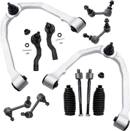 Vista 86 de Detroit Axle - Kit de extremo de 12 piezas para Ford Explorer Mercury Mountaineer 1998-2001 1999 2000, 2 brazos de control delanteros superiores