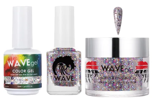 Vista 30 de WAVEGEL - Juego de gel de remojo, laca de uñas y polvo acrílico a juego - Colección Simplicity - #P109 Blizzard
