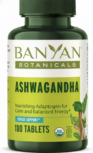 Vista 12 de Banyan Botanicals Ashwagandha orgánica - 1000 mg por porción - Manager de cortisol y suplemento para aliviar el estrés - Apoyo suprarrenal