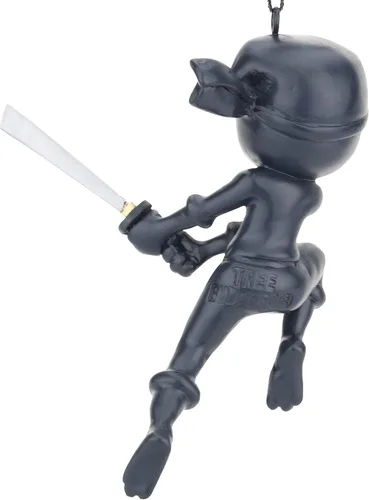 Vista 5 de Tree Buddees Karate Ninja con espada adornos navideños