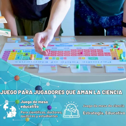 Vista 7 de Periódico: Un Juego de los Elementos Juego de Mesa y Cartas de la Tabla Periódica Sobre Átomos, Elementos y Compuestos Un Juego de Mesa