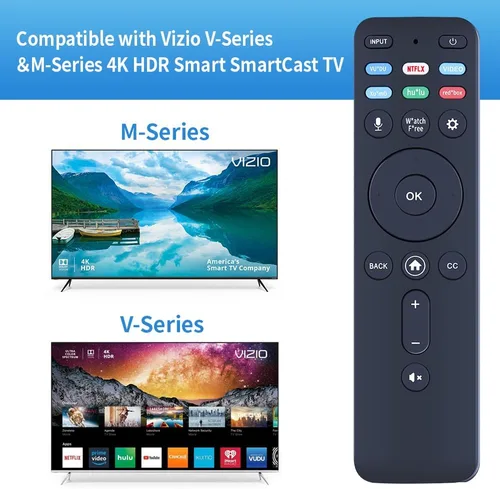 Vista 2 de XRT260 - Control remoto de voz de repuesto para Vizio V-Series 4K Smart TV V435-J01 V505-J01 V505-J09 V505C-J09 V555-J01 V585-J01 V655-J04 V655-J09