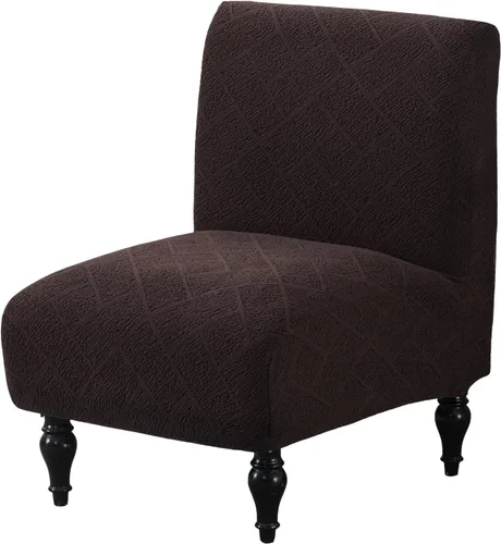 Vista 33 de HAOYONG - Funda de silla sin brazos de acento, funda elástica para silla deslizante con estampado, fundas protectoras para muebles, fundas