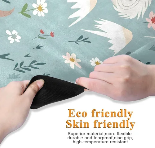 Vista 3 de Esterilla de yoga de cabra antideslizante gruesa para niños, respetuosa con el medio ambiente, de goma, plegable, esterilla de yoga para mujer