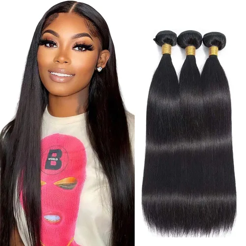 Vista 184 de 300g 1B27 Human Hair Bundles Honey Blonde Bundles Human Hair 10A Brazilian Virgin Remy Hair Extensions 8 10 12 Inch