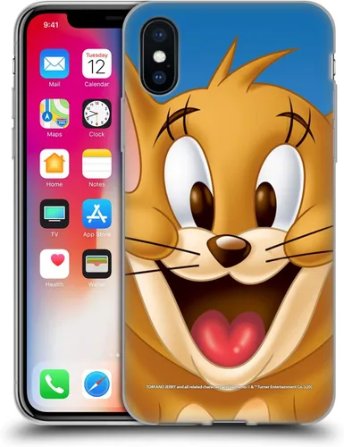 Vista 36 de Head Case Designs Funda de gel de cara completa con licencia oficial de Tom y Jerry Jerry [protección de grado militar] compatible con Apple iPhone