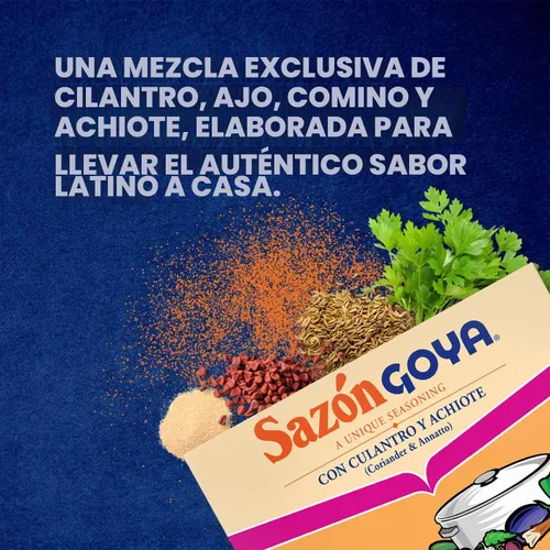 Vista 3 de Goya Foods Sazón Condimento con cilantro y Annatto, 1.41 onzas (paquete de 36)