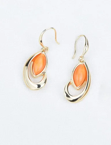 Vista 4 de Fenni Jewelry Anillos ovalados huecos, babero, collares y pendientes, conjuntos de joyas para mujeres, nupciales, cenas, fiestas, joyas de boda