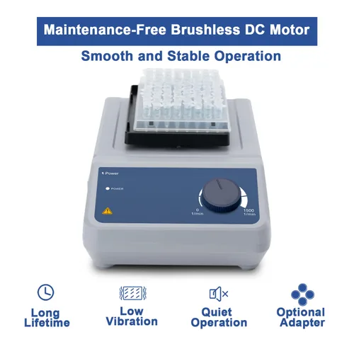 Vista 2 de ONiLAB Mezclador analógico de microplacas,Microplate Shaker,Mezclador de vórtice de microplacas, 0.18" órbita
