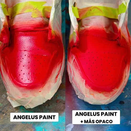 Vista 3 de Angelus Duller para pintura acrílica para cuero, pinturas reductoras de brillo, 4 onzas