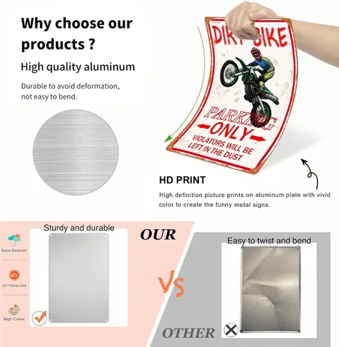 Vista 2 de Divertidos accesorios de motocross para niños, decoración de habitación de niños, motocross para niños, suministros de fiesta de cumpleaños