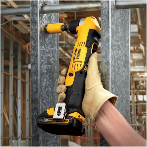 Vista 2 de DeWalt DCD740B taladro ángulo recto, batería de ion de litio, 20 V máximo