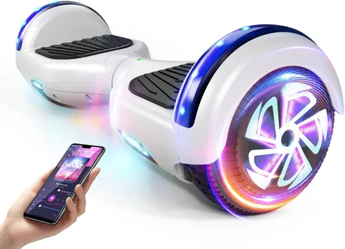 Vista 16 de LIEAGLE Scooter, Self Balancing Scooter with Bluetooth Speaker LED Lights Wheels,Dual 300w Motors, 7.5 mph Max Speed & 8.5 Miles Max Range, for
