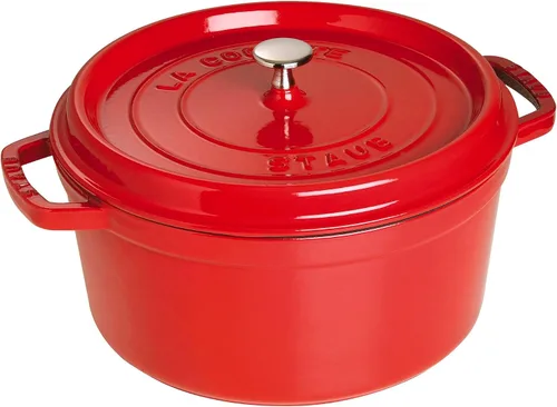 Vista 29 de Staub olla de hierro cocotte redonda de 6-1/4 cuartos de galón, Albahaca
