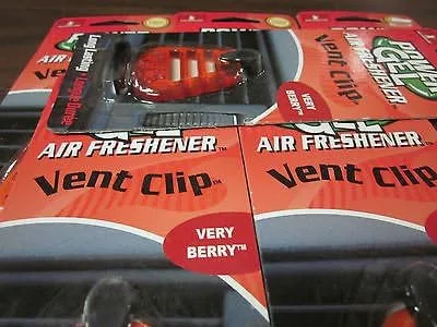 Vista 4 de LOT OF ~ 6 ~ HANDSTANDS POWER GEL CAR VENT CLIP AIR FRESHENER ~ VERY BERRY ~ NEW