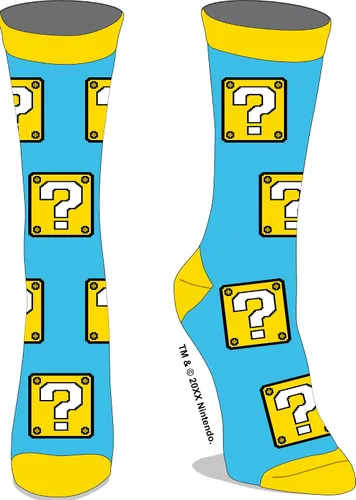 Vista 4 de Super Mario Bros. Calcetines para adultos (5 unidades), Multi colorido