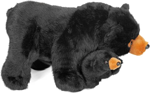 Vista 5 de Wild Republic Mom & Baby - Oso negro de peluche, juguete de peluche, regalos para niños, 15 pulgadas